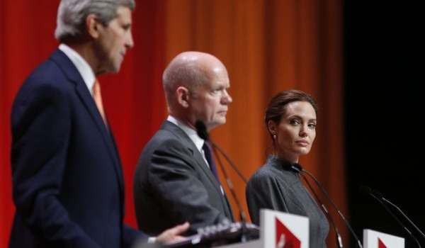 Kerry joins Jolie and Hague’s call to end sexual violence in conflict zones